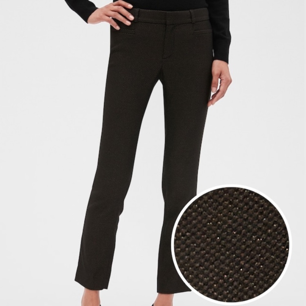 Banana Republic Petite Sloan Shine Slim Ankle Pant